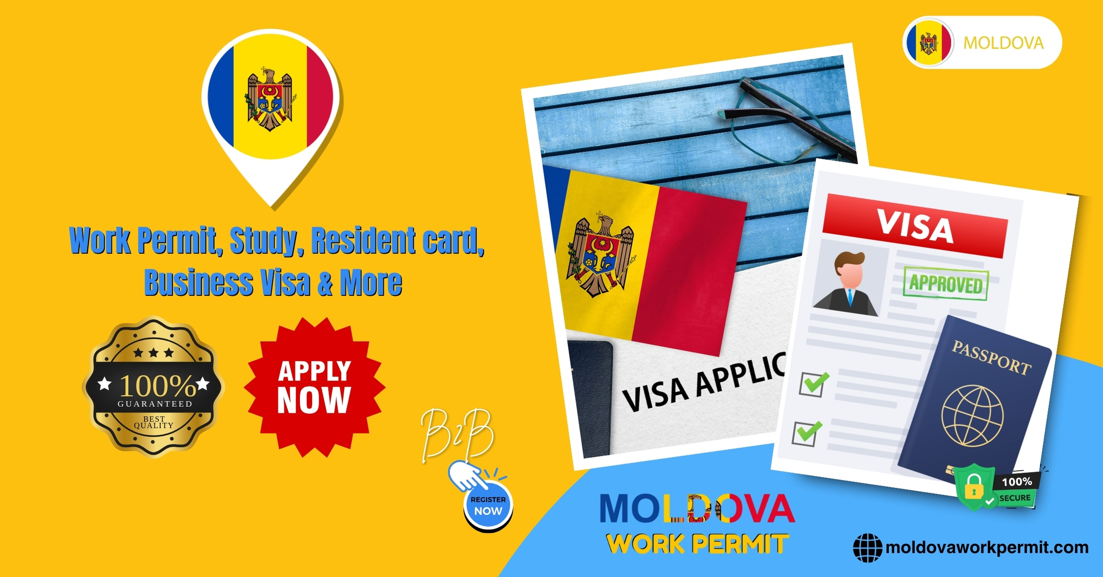 Moldova Work Permit Visa and Business Resident Visa Requirements for Citizens of Mozambique