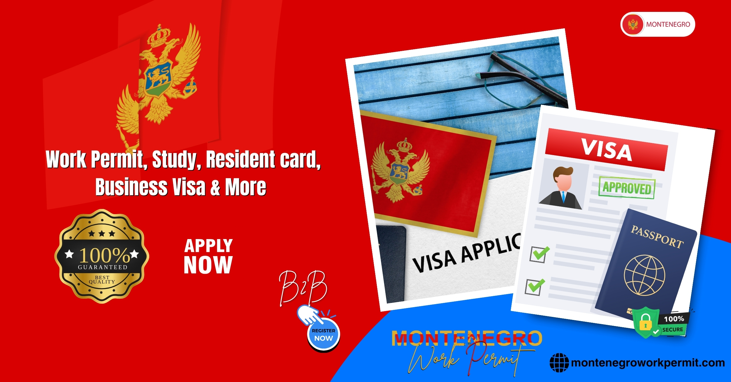 Montenegro Work Permit Visa & Business Resident Visa Requirements for Bangladeshi Citizens